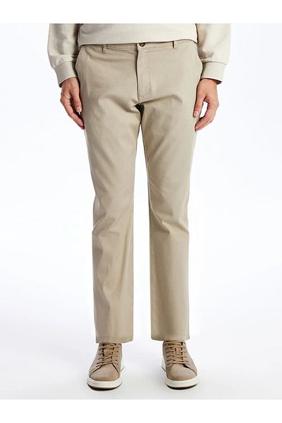LC Waikiki Ανδρικό παντελόνι Chino LCWAIKIKI Classic Beige Standard Fit