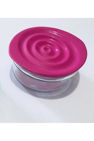Renga Pink Color in 415 ml Spiral Glass Storage Container