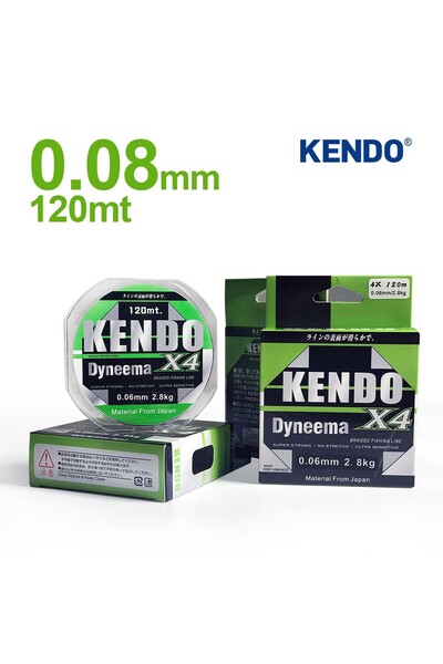 Kendo Yeni Dyneema 4 Örgü 0,08mm 120mt Ip Misina