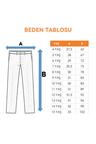 GİYİCEM TEKSTİL Kız Çocuk Diz Parçalı Kot Pantolon 2189