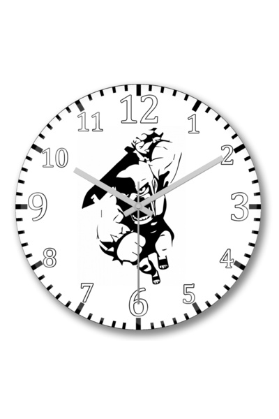 BASKI DÜNYASI Ceas de perete Barbarian din sticlă autentică bombată