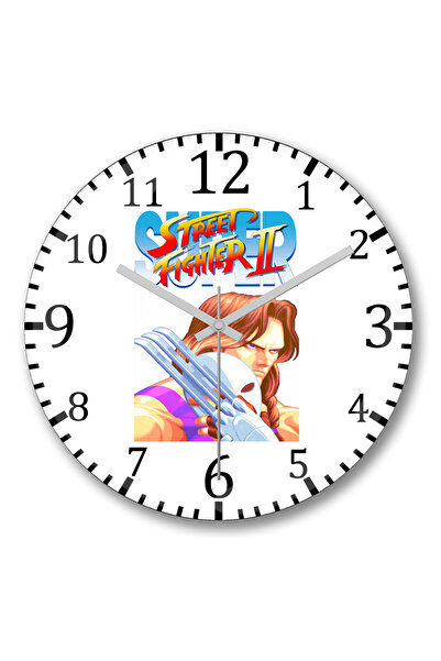 BASKI DÜNYASI ساعة حائط ستريت فايتر فيجا من الزجاج الحقيقي المنحني