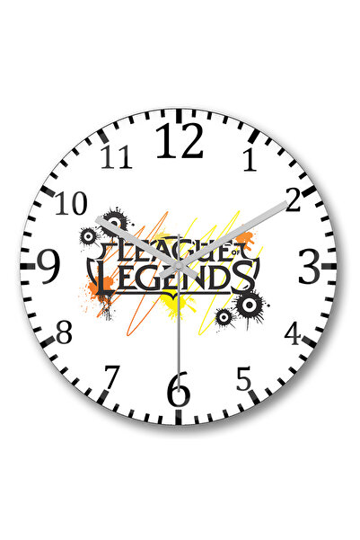 BASKI DÜNYASI Ceas de perete League Of Legends Lol din sticlă autentică bombată