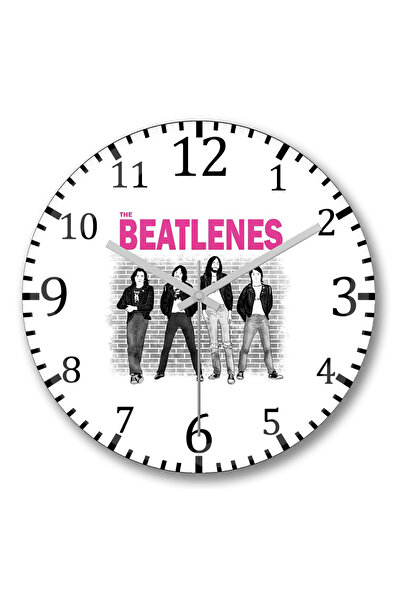 BASKI DÜNYASI Ceas de perete The Beatlenes din sticlă autentică bombată