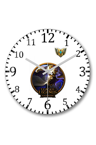 BASKI DÜNYASI Ceas de perete League Of Legends Kassadin LoL din sticlă autent...