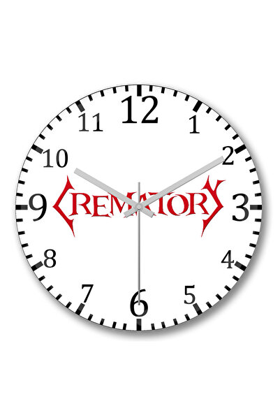 BASKI DÜNYASI Ceas de perete crematoriu din sticlă autentică bombată