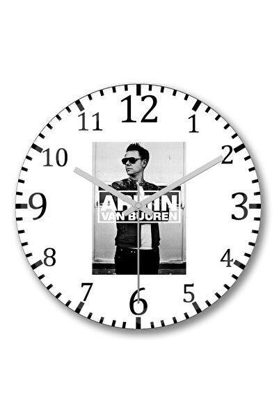 BASKI DÜNYASI DJ Armin Van Buuren стенен часовник Bombeli от истинско стъкло