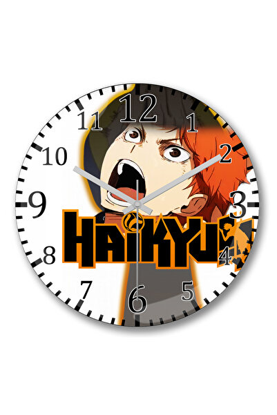 BASKI DÜNYASI Ceas de perete Haikyuu din sticlă autentică bombată
