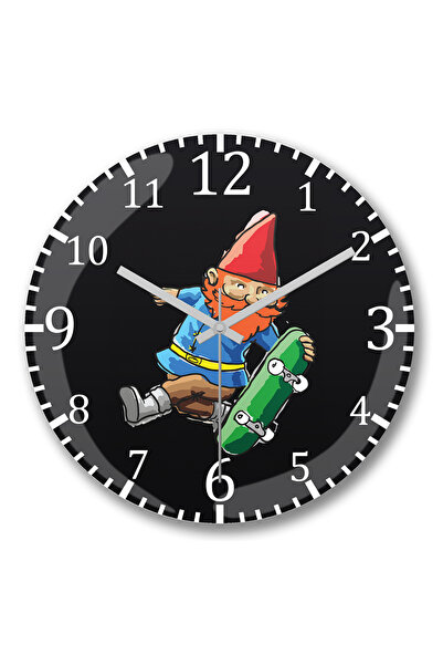 BASKI DÜNYASI Ceas de perete Sk Gnomo 2 din sticlă autentică bombată