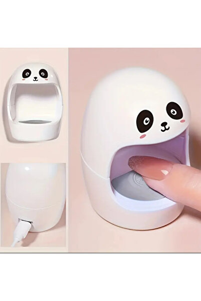 Takıtolia Panda Figürlü Yumurta Şeklinde Tasarım Güçlü UV/LED Tırnak Sanatı L...