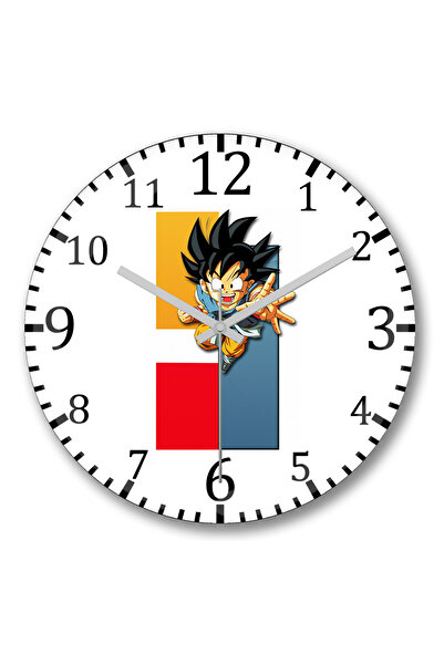 BASKI DÜNYASI Ceas de perete Dragonball Z din sticlă autentică bombată