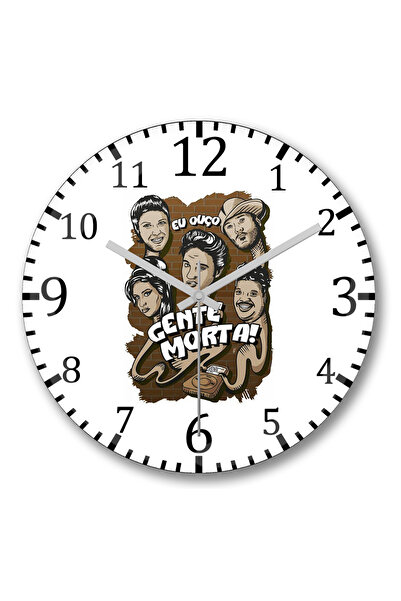 BASKI DÜNYASI ساعة حائط جينتي مورتا من الزجاج الحقيقي المنحني