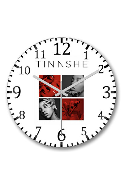 BASKI DÜNYASI Ceas de perete Tinashe din sticlă autentică bombată