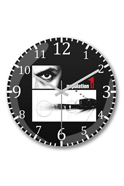 BASKI DÜNYASI السكان 1 نونو بيتينكورت ساعة حائط منحنية من الزجاج الحقيقي