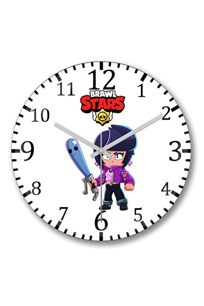 BASKI DÜNYASI Ceas de perete Brawl Stars Bıbı din sticlă autentică bombată