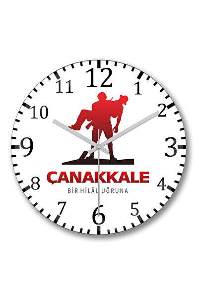 BASKI DÜNYASI ساعة حائط كاناكالي من أجل الهلال من الزجاج الحقيقي المنحني