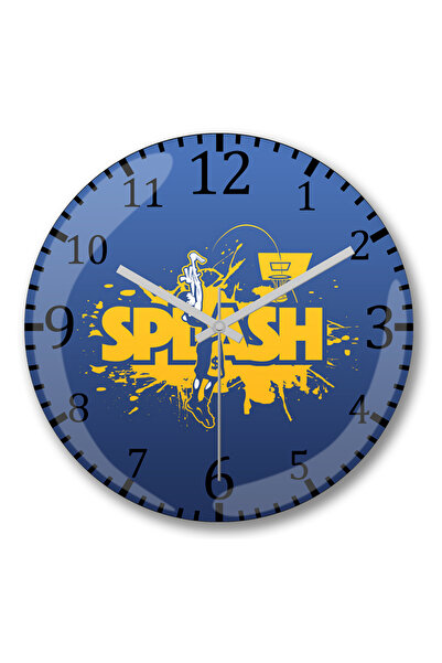 BASKI DÜNYASI Ceas de perete Splash Brother din sticlă autentică bombată