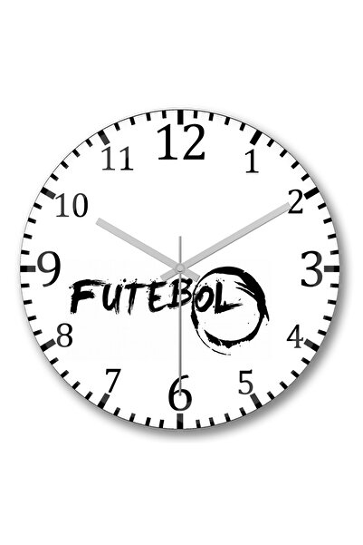 BASKI DÜNYASI Ceas de perete de fotbal din sticlă autentică bombată