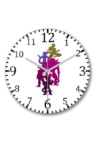 BASKI DÜNYASI Ceas de perete The Forms of Freeza Dragon Ball din sticlă autentică bombată