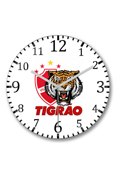 BASKI DÜNYASI ساعة حائط فيلا نوفا 02 من الزجاج الحقيقي المنحني