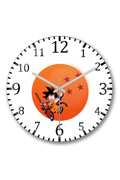 BASKI DÜNYASI Ceas de perete Goku Pequeno din sticlă autentică bombată