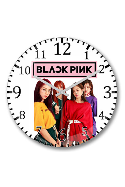 BASKI DÜNYASI Blackpink 1 Ceas de perete Bombeli Sticlă Reală
