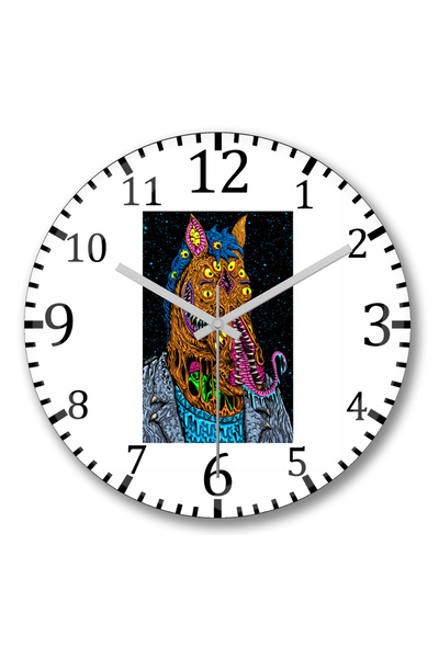 BASKI DÜNYASI ساعة حائط بوجاك هورسمان من الزجاج الحقيقي المنحني