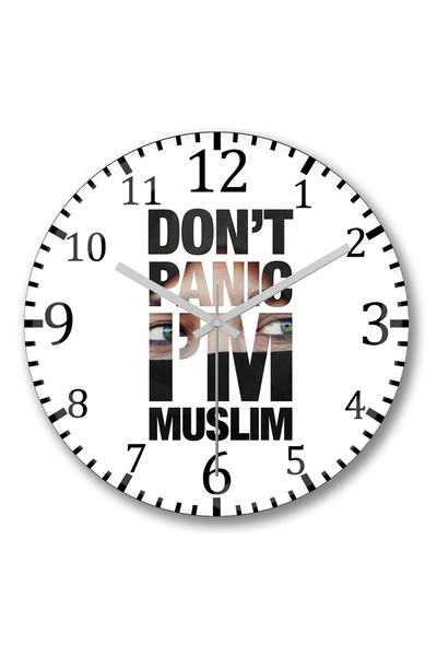 BASKI DÜNYASI Nu panică, sunt un musulman. Ceas de perete din sticlă autentic...