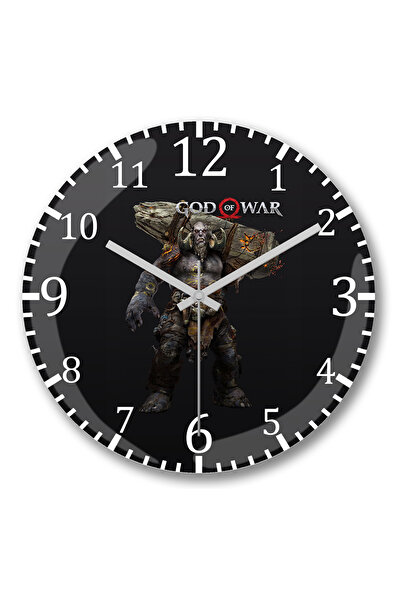 BASKI DÜNYASI Ceas de perete God Of War Troll din sticlă autentică bombată
