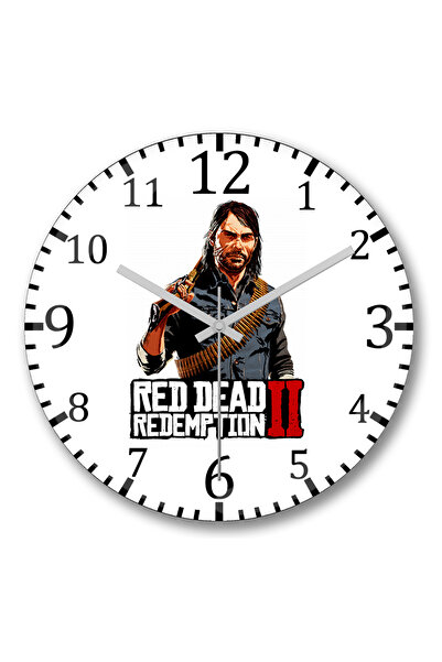 BASKI DÜNYASI Red Dead Redemption 2 Abigail Jack Marston Ceas de perete din sticlă de veritate bombată