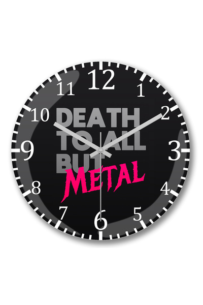 BASKI DÜNYASI ساعة حائط الموت لجميع الزجاج الحقيقي المنحني