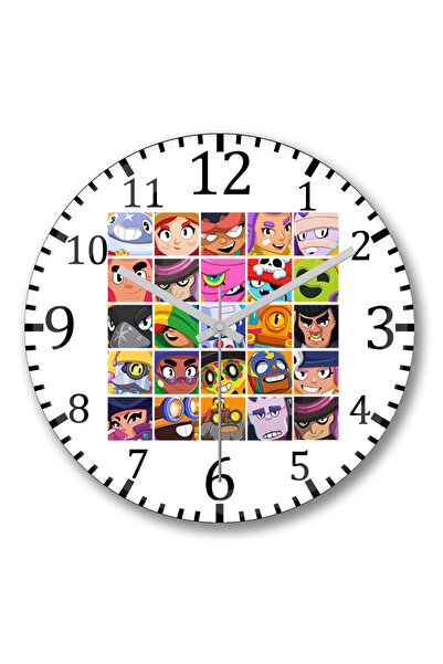 BASKI DÜNYASI Brawl Stars Toate sunt ceasuri de perete din sticlă autentică bombată