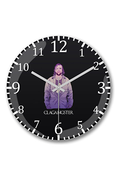 BASKI DÜNYASI Ρολόι τοίχου Clegangster Game of Thrones με κυρτό γυαλί από αλη...