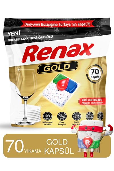 RENAX Gold Dishwasher Capsule 70 Li