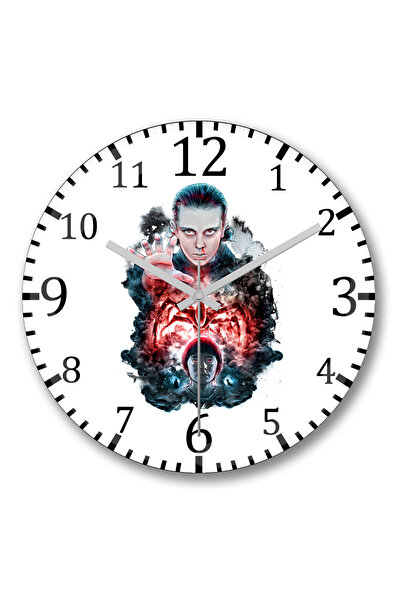 BASKI DÜNYASI Ceas de perete Stranger Things Closegate din sticlă autentică bombată