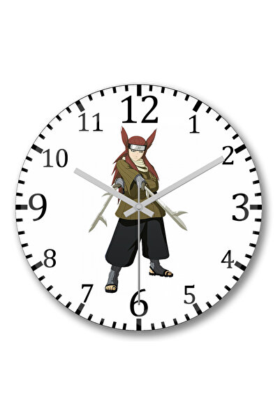 BASKI DÜNYASI ساعة حائط أميوري رينجو من الزجاج الحقيقي المنحني