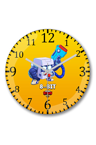 BASKI DÜNYASI Ceas de perete Brawl Stars 8 din sticlă autentică bombată
