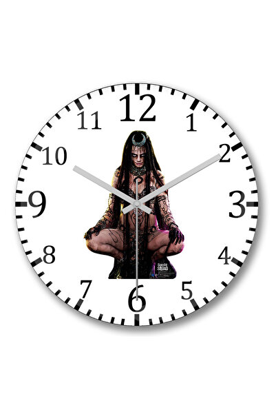 BASKI DÜNYASI ساعة حائط ساحرة من الزجاج الحقيقي المنحني