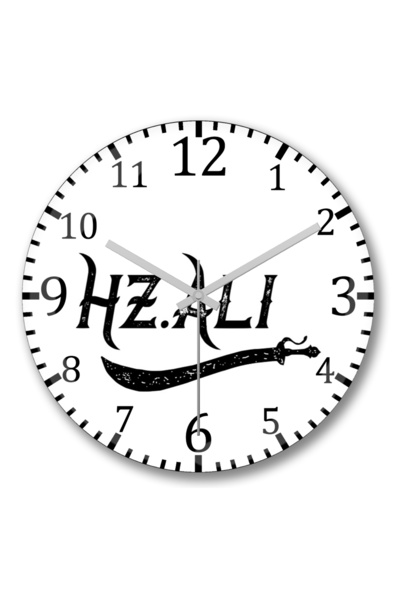 BASKI DÜNYASI Ceas de perete Hz Ali Alevi Zülfikar din sticlă autentică bombată