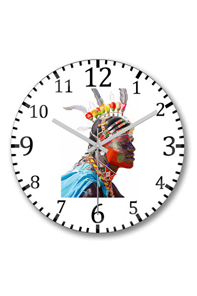 BASKI DÜNYASI ساعة حائط إنفيكتادو من الزجاج الحقيقي المنحني