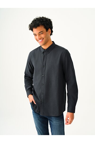 Loft Men's Long Sleeve Shirt Lf2037403 Navy