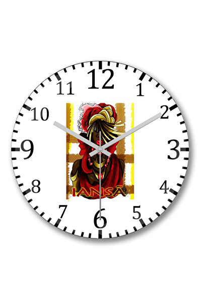 BASKI DÜNYASI Ceas de perete Iansa din sticlă autentică bombată