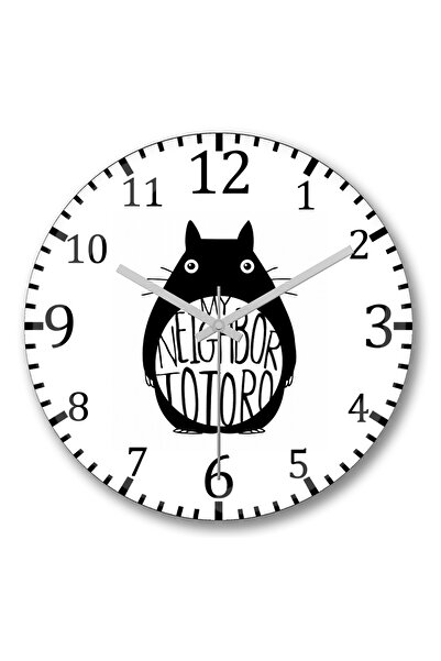 BASKI DÜNYASI Ceas de perete Meu Amigo Totoro din sticlă autentică bombată