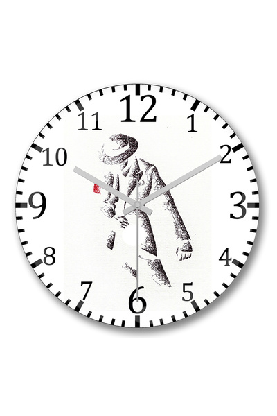 BASKI DÜNYASI ساعة حائط من الأساطير المصرية أوزوريس من الزجاج الحقيقي