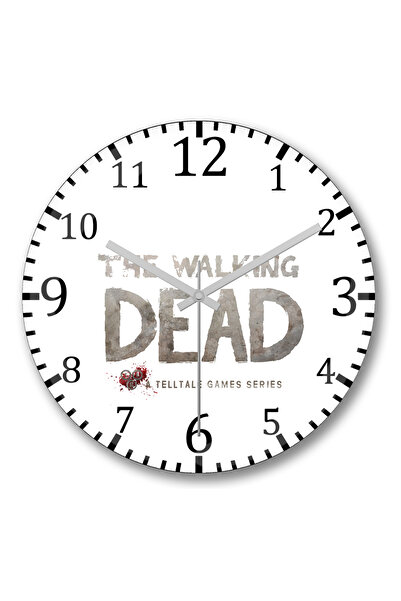 BASKI DÜNYASI Ceas de perete The Walking Dead Telltale Tribute din sticlă de ...