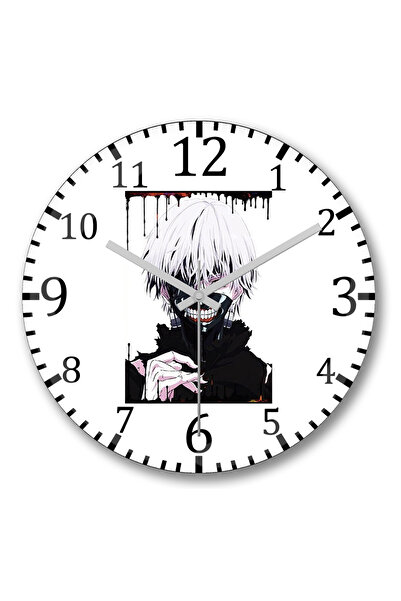 BASKI DÜNYASI ساعة حائط طوكيو غول من الزجاج الحقيقي المنحني