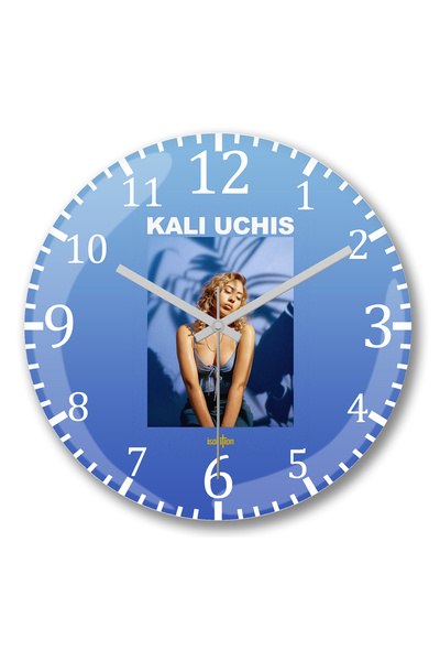 BASKI DÜNYASI Ceas de perete Kali Uchis Isolation din sticlă autentică bombată