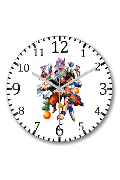 BASKI DÜNYASI Ceas de perete Dragon Ball Z din sticlă autentică bombată