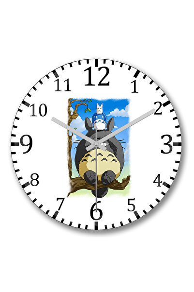 BASKI DÜNYASI Ceas de perete Totoro6 din sticlă autentică bombată