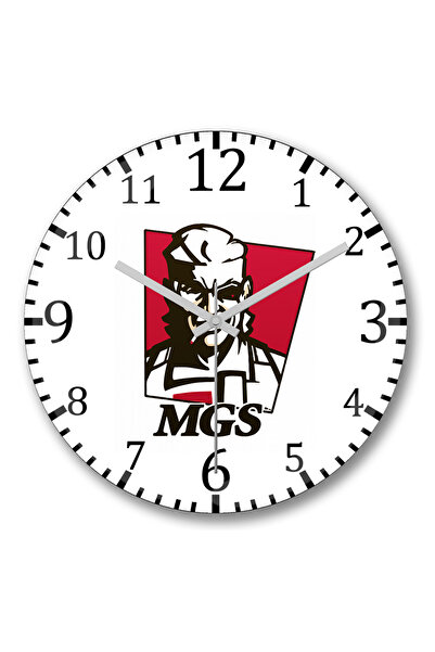 BASKI DÜNYASI Ceas de perete Mgs din sticlă autentică bombată